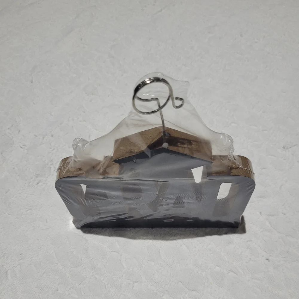 Grad photo holder wood decoration black heavy duty